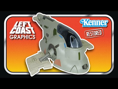 1981 Kenner Slave 1 Restored (Boba Fett's Spaceship)