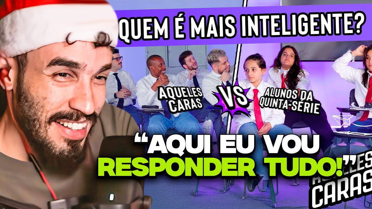 QUEM É MAIS INTELIGENTE? VS ALUNOS DA 5ª SÉRIE! | REACT AQUELES CARAS ft. Camargo