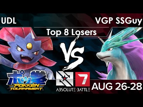 AB7 - UDL (Weavile) vs VGP SSGuy (Suicune) Top 8 Losers - Pokken