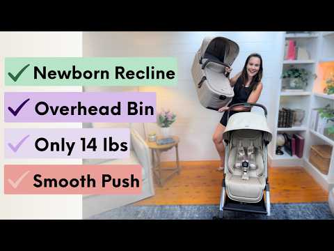 Joolz Aer2 Lightweight Travel Stroller for Baby & Toddler – Ultra-Compact One-Hand Foldable Stroller, Reclining Seat, UPF 50+ Canopy, Adjustable Leg Rest, Carry-On & Airplane Approved (Sandy Taupe) video review thumbnail