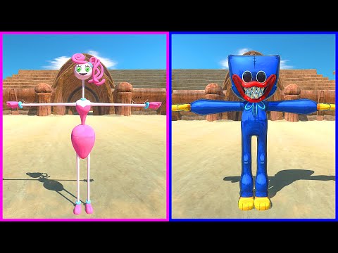 HUGGY WUGGY VS MOMMY LONG LEGS AT THE ARENA - Animal Revolt Battle Simulator