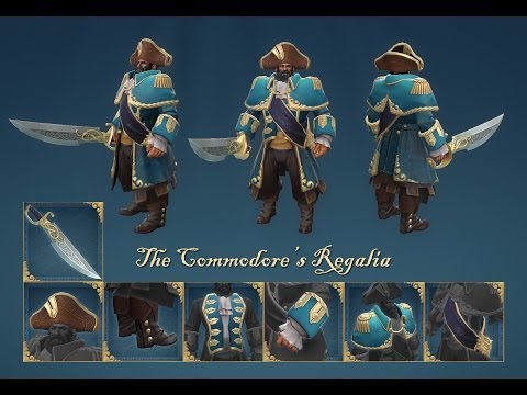 Dota 2 Kunkka - The Commendable Commodore rare set review
