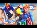 BLIPPI BEACH DAY Learn Colors Counting BEST OF BLIPPI TOYS Educational Videos For Kids