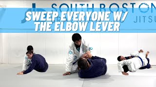 Elbow Lever from Half Guard
