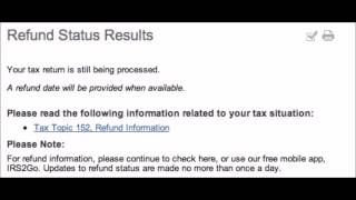 Why Do Where&#39;s My Refund Bars Disappear?