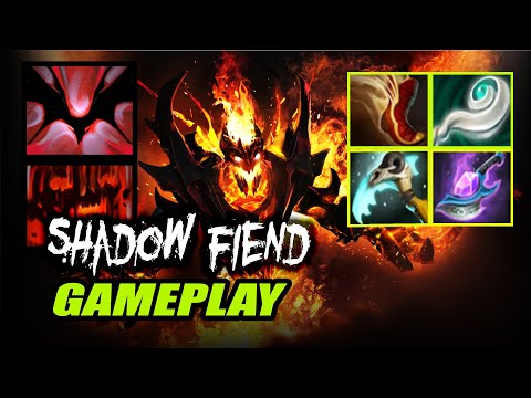 SHADOW FIEND MID LANE DOTA 2 7.29C GAMEPLAY | SF MAGIC BUILD IMMORTAL RANK GAMEPLAY