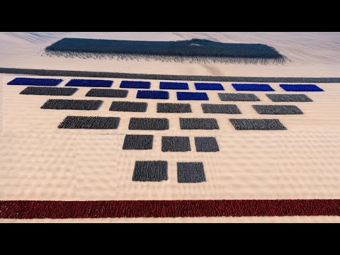 10,000 MODERN SOLDIER VS 350,000 SPARTANS DEFENCE FORMATION- Ultimate Epic Battle