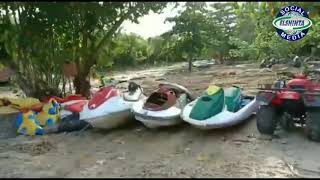 Download lagu Kondisi pasca tsunami di Tanjung Lesung Banten mp3