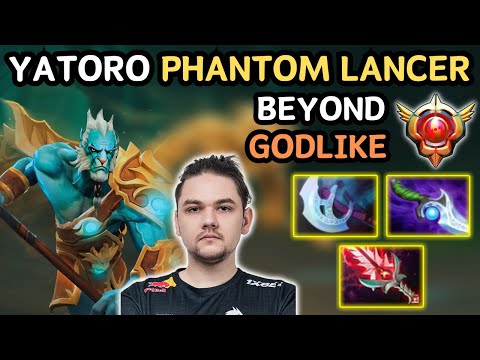 🔥 YATORO PHANTOM LANCER Hard Carry Highlights Beyond GODLIKE 🔥 Grandmaster Tier YATOROGOD - Dota 2