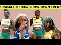 FASTEST 100M EVER Sha Carri Richardson Vs Shericka Jackson Elaine Herah Shelly Ann
