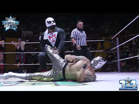 Guerrero Fénix/Guerrero Marvel/Red Dragón/Dark Funeral vs Radamantis/Chucky/Jacky/Cruz de Oro