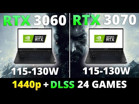 RTX 3060 Laptop vs RTX 3070 Laptop - Lenovo Legion 5 - 24 Games 1440p and DLSS - Part 2