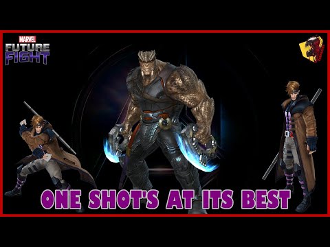 Marvel Future Fight - Gambit One Shots Cull Obsidian