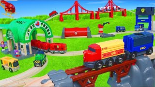 BRIO Trains: Fireman Toy Vehicles, Tunnel & Wooden Train Railway Toys Unboxing for Kids