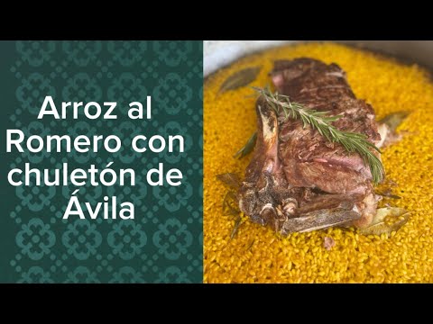 ARROZ con chuletón al romero / DRY RICE with rosemary with meat
