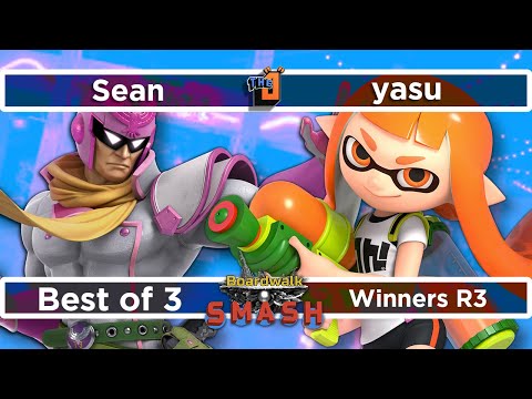 Boardwalk Smash #23 Winners R3 - Sean (Captain Falcon) vs. yasu (Inkling)