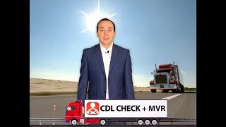 CDL Check + MVR