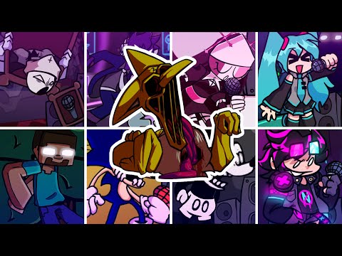 Left Unchecked but Every Turn a Different Character Sings🎤(FNF Left Unchecked but Everyone Sings It)