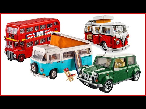 COMPILATION Top 4 Creator Expert Cars Speed Build - Brick Builder