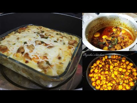 മക്രോണി ചിക്കൻ പാസ്ത യും ( ഓവൻ ഇല്ലാതെ) ബേബി എഗ്ഗ് ചിക്കൻ കറി യും /2-in-1 Easy Ramadan Recipes Video