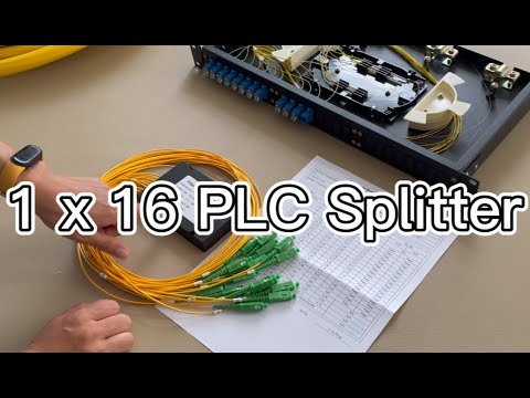 How to use 1x16 fiber optic PLC Splitter?
