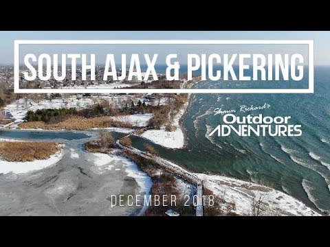 Soaring Over South Ajax & Pickering in Ontario, Canada - First Snow