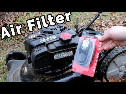 How to Install a NEW Air Filter on your Lawn Mower Craftsman Briggs and Stratton