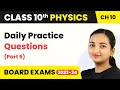 Daily Practice Questions Part 5 Light Reflection And Refraction Class 10 Physics