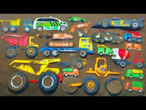 Searching for Buried Construction Vehicles & Cleaning Up Large Mining Trucks, Slenders, Excavators