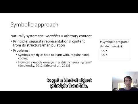 1158: Systematicity factorizing syntax and semantics - Jacob Russin