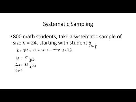 Systematic Sampling Example