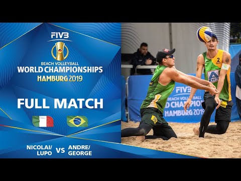 Nicolai/Lupo vs. Andre/George - Full Match | Beach Volleyball World Champs Hamburg 2019
