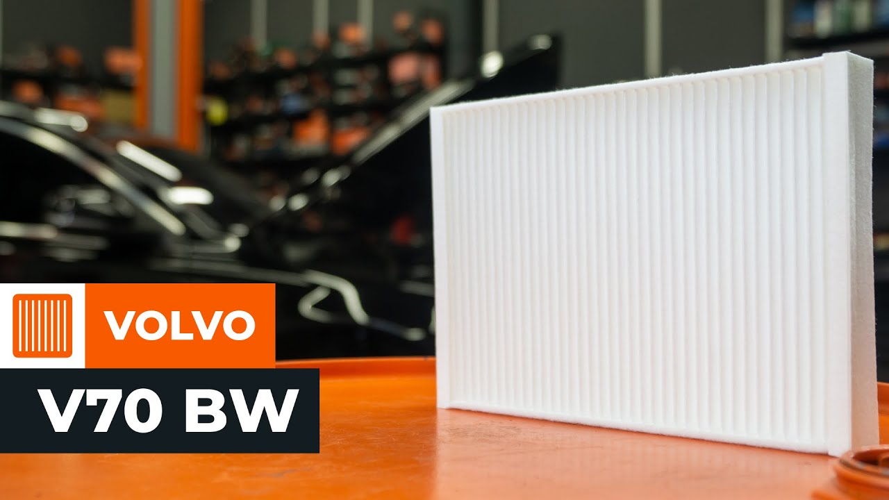 Pollenszűrő-csere Volvo V70 BW gépkocsin – Útmutató