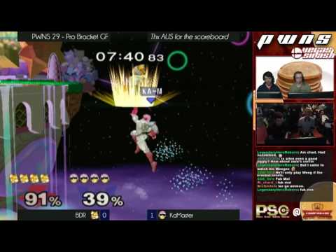 PWNS 29 - Melee - Pro - GF - BDR (Fox) vs Ka-Master (Falcon)