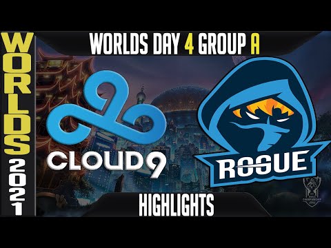 C9 vs RGE Highlights | Worlds 2021 Day 4 Group A | Cloud9 vs Rogue