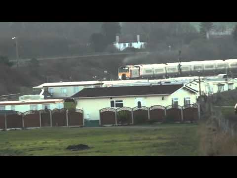 Saturday Pendolino Drag Returning Through Abergele 14-01-2012