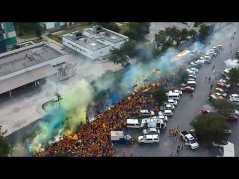 "Hinchada de Tigres Clasico117" Barra: Libres y Lokos &bull; Club: Tigres