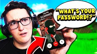 PRANK CALLING a REAL Minecraft SCAMMER! **EXPOSED**