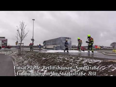 Busbrand bei Illertissen