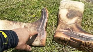 白の耐油長靴が2年以上 破れていません