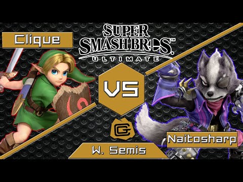 Clique (Young Link) vs Naitosharp (Wolf) - Ultimate at The Cave #72 - Winners Semis
