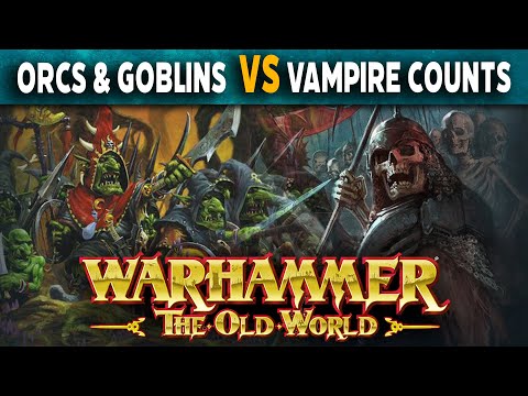 Orcs & Goblins VS Vampire Counts - Warhammer The Old World Live Battle Report