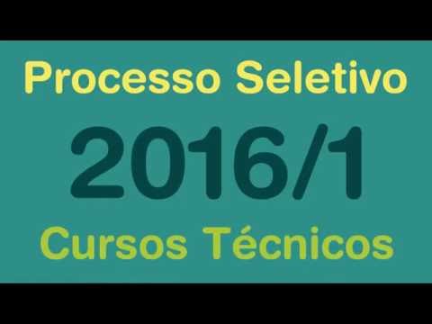 Processo seletivo 2016/ 1