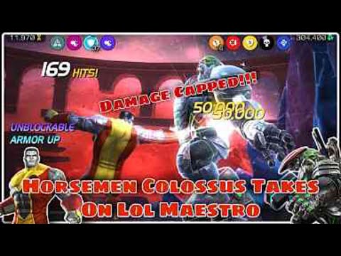 Colossus with synergies smokes Labyrinth Maestro! Marvel Contest of Champions