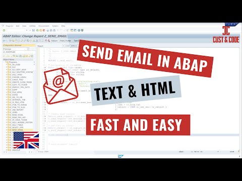 Send Email in SAP ABAP - Text and HTML [english]