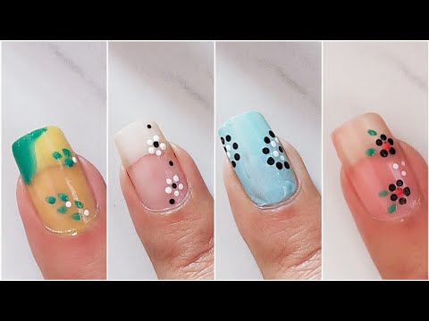 2mints Easy Nail Art designs For Beginners 2024 / Diseños de uñas Cortas