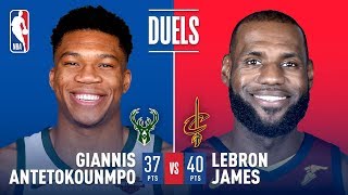 Giannis Antetokounmpo - Milwaukee Bucks - LeBron James - Cleveland Cavaliers