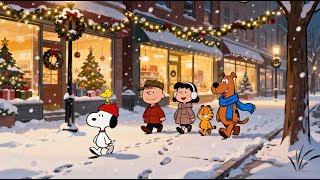 Snoopy Cozy Christmas Jazz Lounge ❄️ Warm Holiday Café Music for Relaxing, Working & Studying 🎶