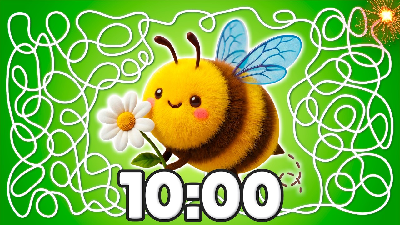 10 Minute [SPRING] Bumblebee Timer 🐝🌸 | Cozy Classroom Countdown!