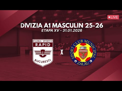 🇱🇻 LIVE | CS Rapid București 🆚 SCM Zalău | Divizia A1 masculin 25-26